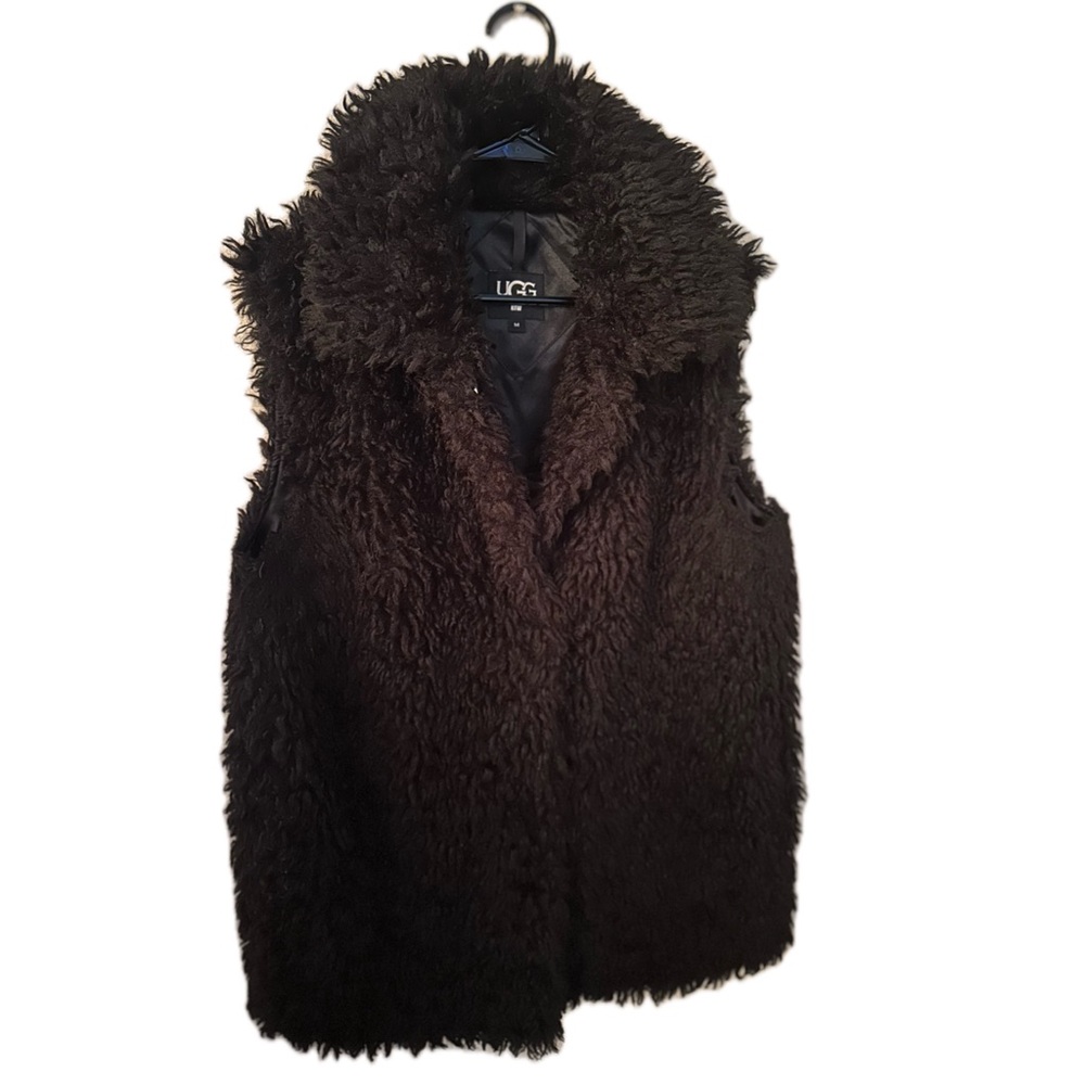 UGG Black Furry Vest